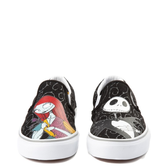 vans x the nightmare before christmas slip on jack & sally skate shoe